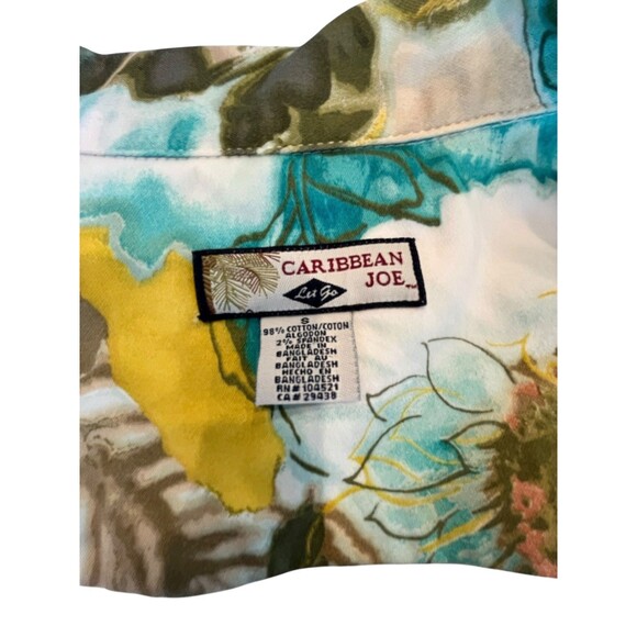 Caribbean Joe Jacket Womens Floral Sz Small Multicolor Let Go - Picture 8 of 8